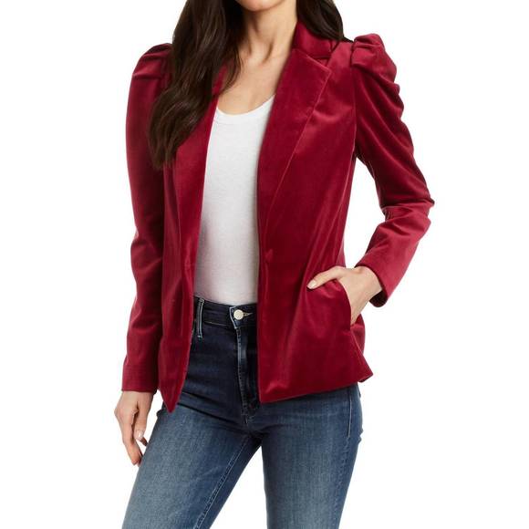 NEW DREW carole velvet jacket in passion - Picture 1 of 1